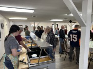 food_line The food serving line at the Bowie Senior Center